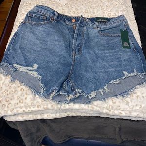 Hugh-Rise Jean Shorts